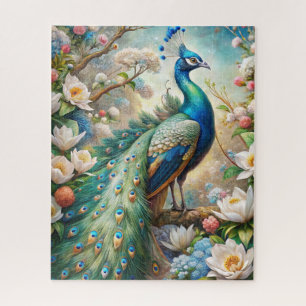 A Peacock Jigsaw Puzzle