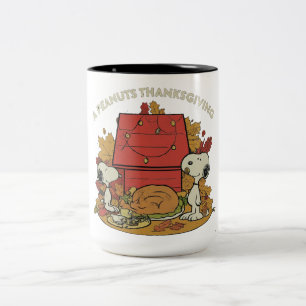 A Peanuts Thanksgiving Two-Tone Coffee Mug