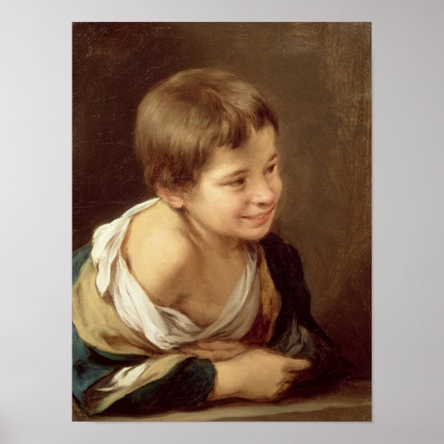 A Peasant Boy Leaning on a Sill, 1670-80 Poster (Front)