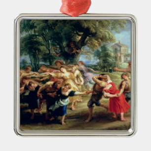 A Peasant Dance, 1636-40 Metal Ornament