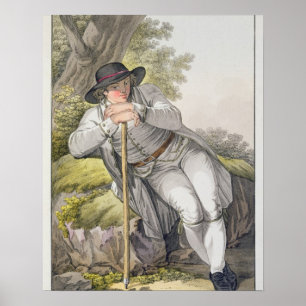 A Peasant of the Tesino Valley in Tyrol, from a co Poster