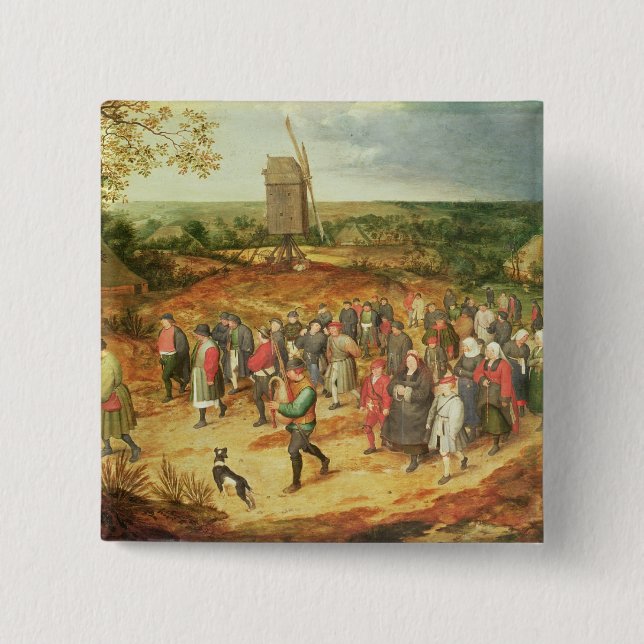 A Peasant Wedding 15 Cm Square Badge (Front)
