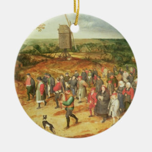 A Peasant Wedding Ceramic Tree Decoration