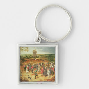 A Peasant Wedding Key Ring