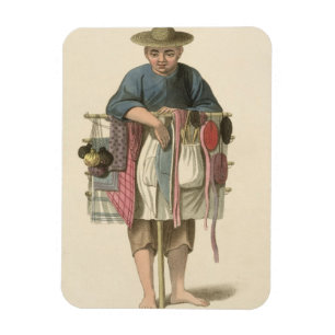 A Pedlar, plate 17 from 'The Costume of China', en Magnet