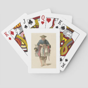 A Pedlar, plate 17 from 'The Costume of China', en Playing Cards