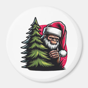 A Peek-A-Boo Christmas Magnet