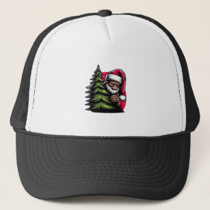 A Peek-A-Boo Christmas Trucker Hat