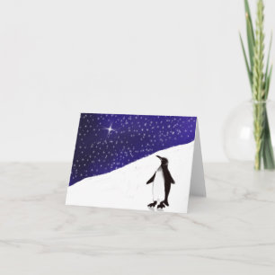 A penguin's Christmas wish Holiday Card