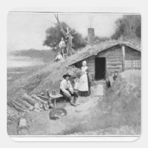 A Pennsylvania Cave-Dwelling Square Sticker