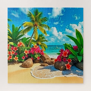 A perfect beach setting Jigsaw Puzzle