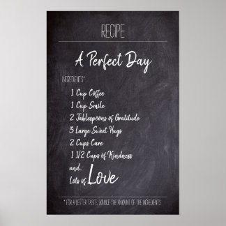 A Perfect Day Recipe Poster