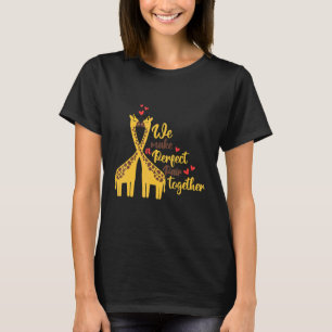 A perfect pair and cute giraffe animal   nature T-Shirt