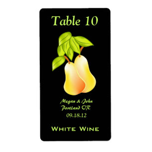 A Perfect Pair Fall Wedding Wine Label