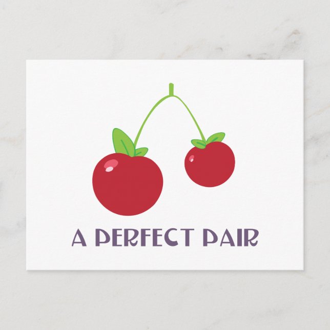 A Perfect Pair Postcard (Front)