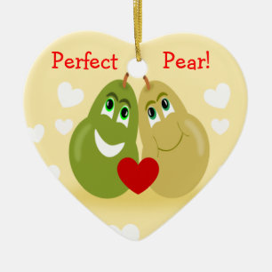 A Perfect Pear Couples Personalised Ornament