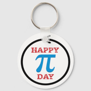 A perfect Pi Day circle Key Ring
