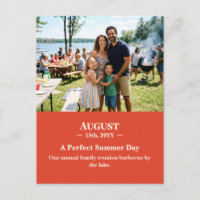 A Perfect Summer Day August Memory Photo Postcard