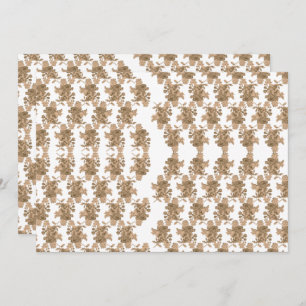 A perfectly symmetrical reflection of a mountain l thank you card