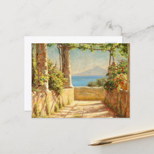 A pergola on Capri, Emil Wennerwald  Postcard