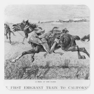 A Peril of the Plains Square Sticker