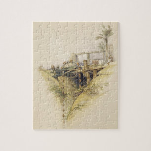 A Persian Water Wheel, used in raising water from Jigsaw Puzzle