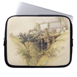 A Persian Water Wheel, used in raising water from Laptop Sleeve