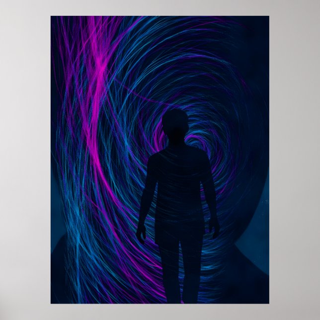  A person finds themselves lost in the algorithm Poster (Front)