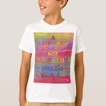 A Person, Not a Puzzle. Autism Acceptance, Rainbow