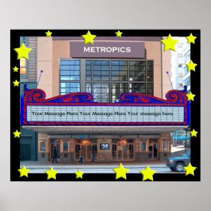 A Personalised Movie Marquee Poster(45 character Poster