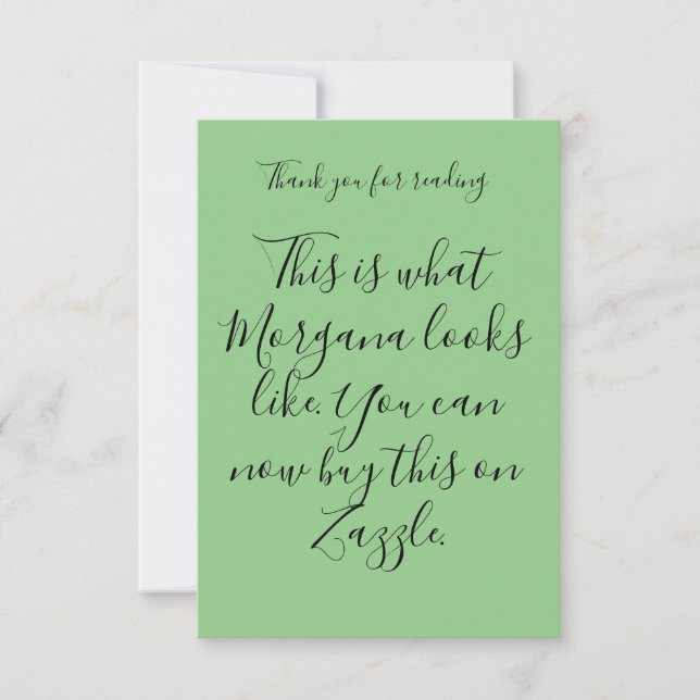 A Personalised Thank You Card (Front)