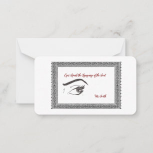 A personalising beautiful eye Note Card