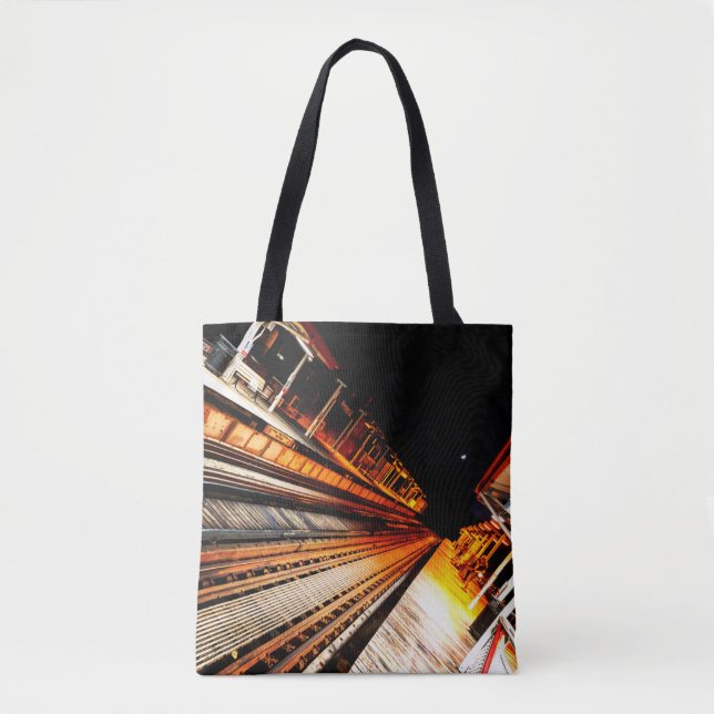 A Perspective of a City Train  Tote Bag (Front)