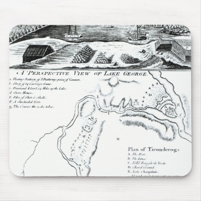 A Perspective View of Lake George Mouse Pad (Front)