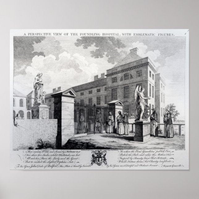 A perspective view of the Foundling Hospital Poster (Front)