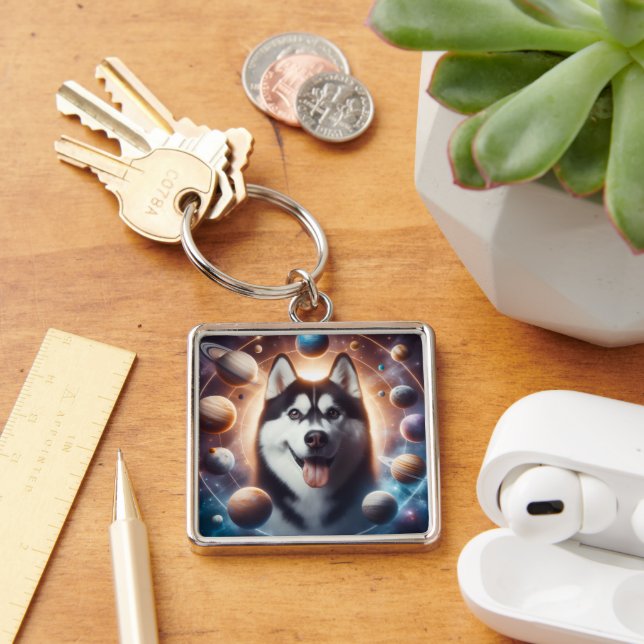 A PET in space Key Ring (Desk)
