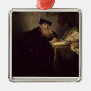 A Philosopher, 1635 (oil on panel) Metal Ornament