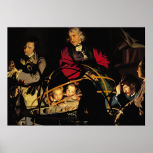 A Philosopher Lecturing on the Orrery Poster