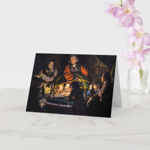 A Philosopher Lecturing on the Orrery Solar System Card