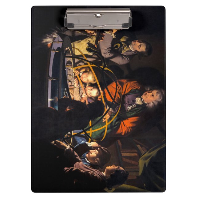 A Philosopher Lecturing on the Orrery Solar System Clipboard (Front)