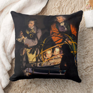 A Philosopher Lecturing on the Orrery Solar System Cushion