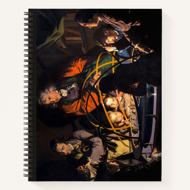 A Philosopher Lecturing on the Orrery Solar System Notebook (Front)