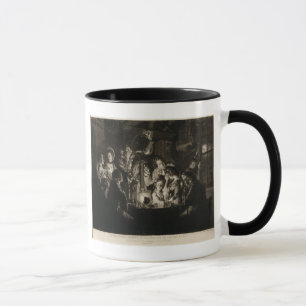 A Philosopher Shewing an Experiment on the Air Pum Mug