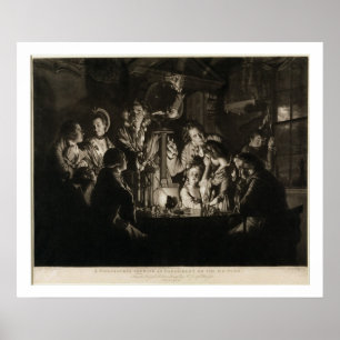 A Philosopher Shewing an Experiment on the Air Pum Poster