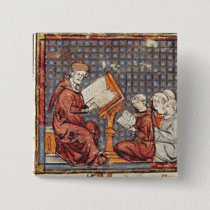 A Philosopher teaching in Paris 15 Cm Square Badge