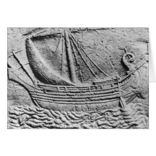 A Phoenician trade ship at Sidon