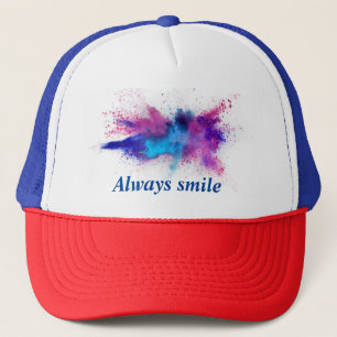 A phrase that spreads optimism trucker hat