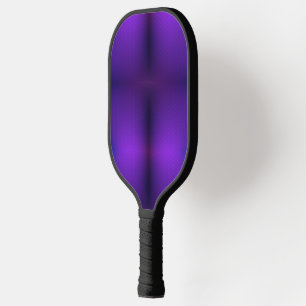 A pickleball paddle is shown against a white