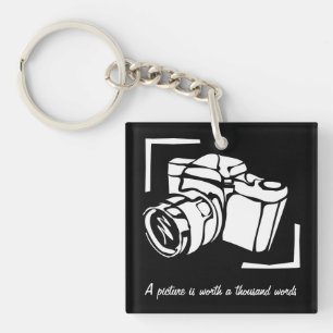 A picture is worth a thousand words photographer key ring