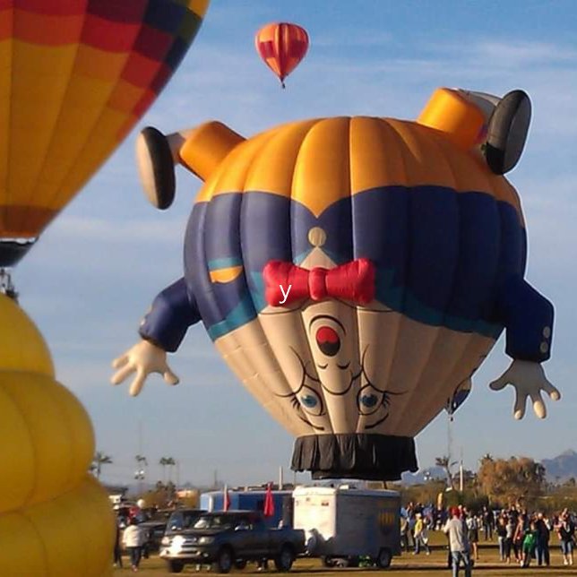A picture of a Humpty Dumpty Hot Air Balloon Insulated Tumbler (Annual Lake Havasu Hot Air Balloon Festival )